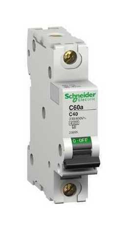 Автоматический выключатель Schneider Electric Multi9 1P 40А (C) 4.5кА