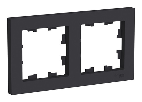 Рамка 2 поста Schneider Electric ATLASDESIGN, карбон