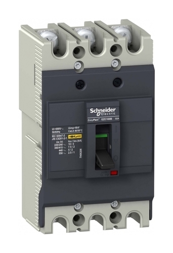 Силовой автомат Schneider Electric Easypact EZC 100, TM-D, 7.5кА, 3P, 15А