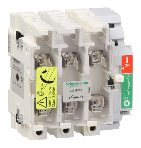 Рубильник с предохранителем Schneider Electric TeSys GS 50А 3P, 14x51