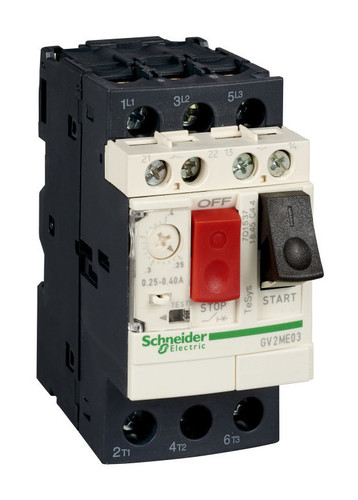 Силовой автомат для защиты двигателя Schneider Electric TeSys GV2 25А 3P, термомагнитный расцепитель, GV2ME22AE11TQ