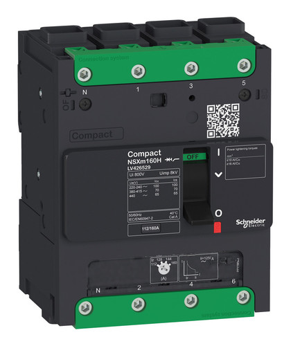 Силовой автомат Schneider Electric Compact NSXm, 25кА, 4P, 80А