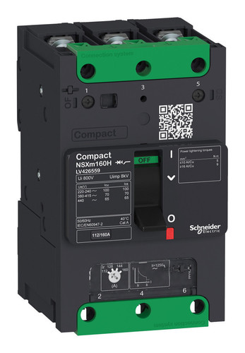 Силовой автомат Schneider Electric Compact NSXm, 36кА, 3P, 80А