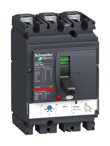 Силовой автомат Schneider Electric Compact NSX 100, TM-D, 70кА, 3P, 16А