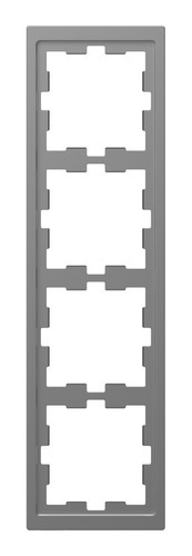 Рамка 4 поста Schneider Electric MERTEN D-LIFE, нержавеющая сталь