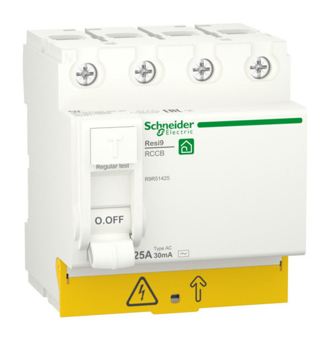 УЗО Schneider Electric Resi9 4P 25А, 30 мА ( AC ), R9R51425