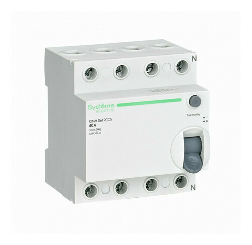 УЗО Systeme Electric City9 Set 4P 40А 6 кА, 30 мА (AC), C9R36440