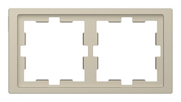 Рамка 2 поста MERTEN D-LIFE, песочный