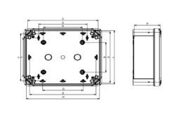 ПЛАСТ.КОРОБКА ABS 138x93x72